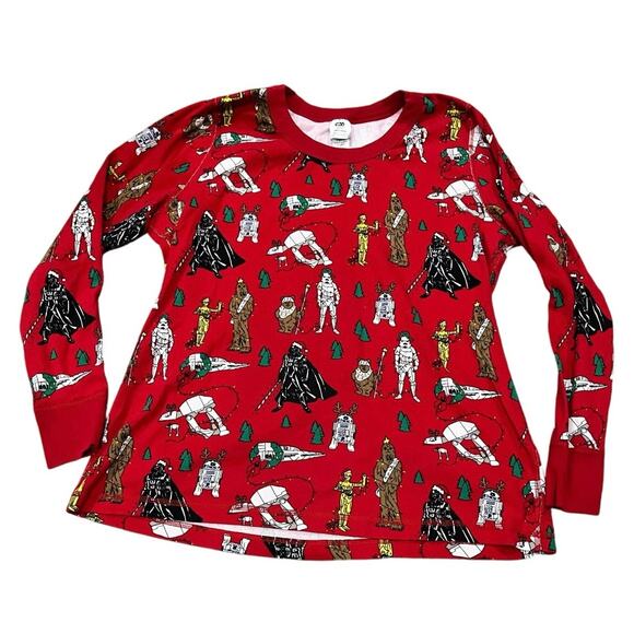 Hanna Andersson Other - Hanna Andersson Organic Cotton Star Wars Christmas Pajama Top, Red Women’s XL